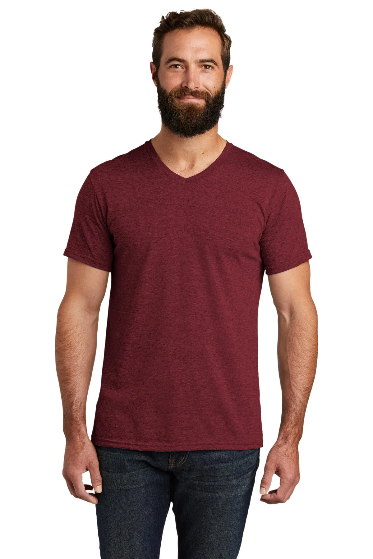 Allmade Mens Tri-Blend V-Neck Tee. AL2014