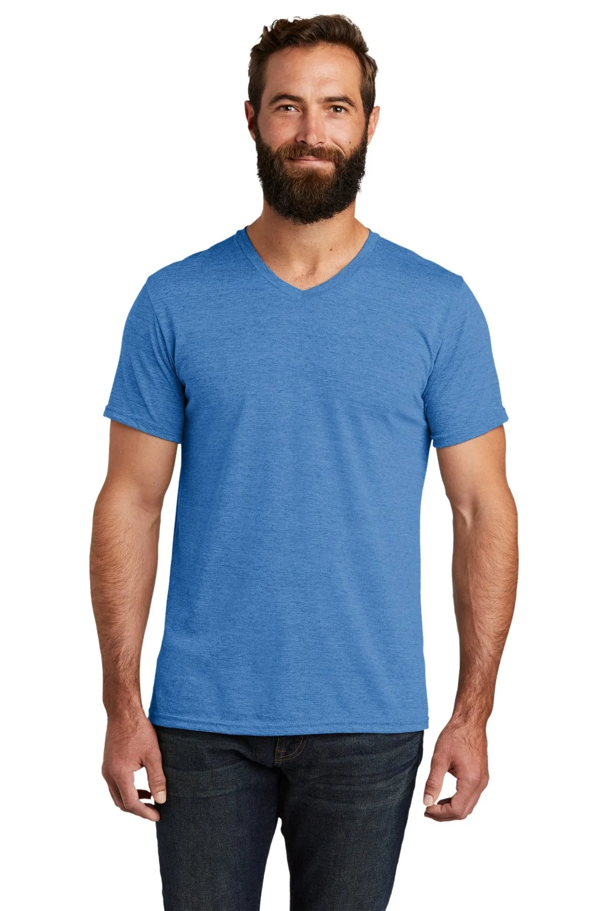 Allmade Mens Tri-Blend V-Neck Tee. AL2014