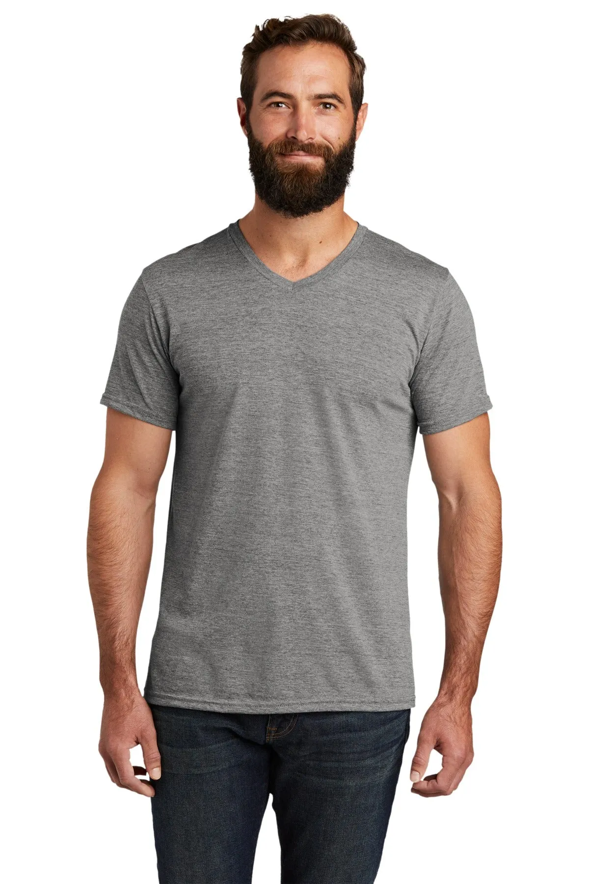 Allmade Mens Tri-Blend V-Neck Tee. AL2014