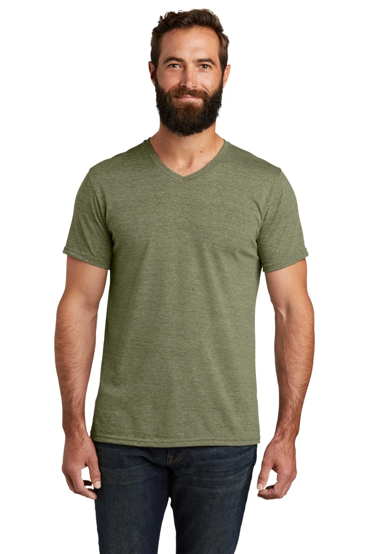 Allmade Mens Tri-Blend V-Neck Tee. AL2014