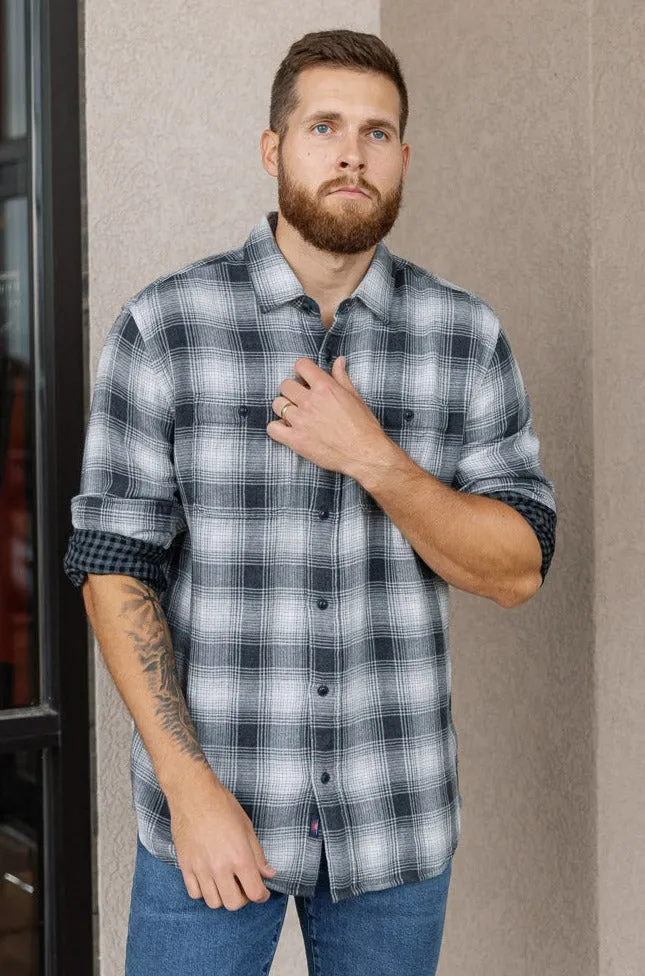 Faherty Malibu Shirt, Boss Shadow Plaid