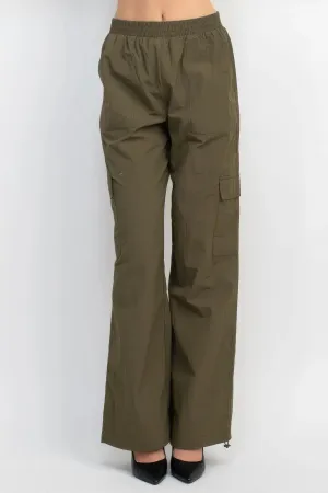 High-rise Cargo Parachute Pants
