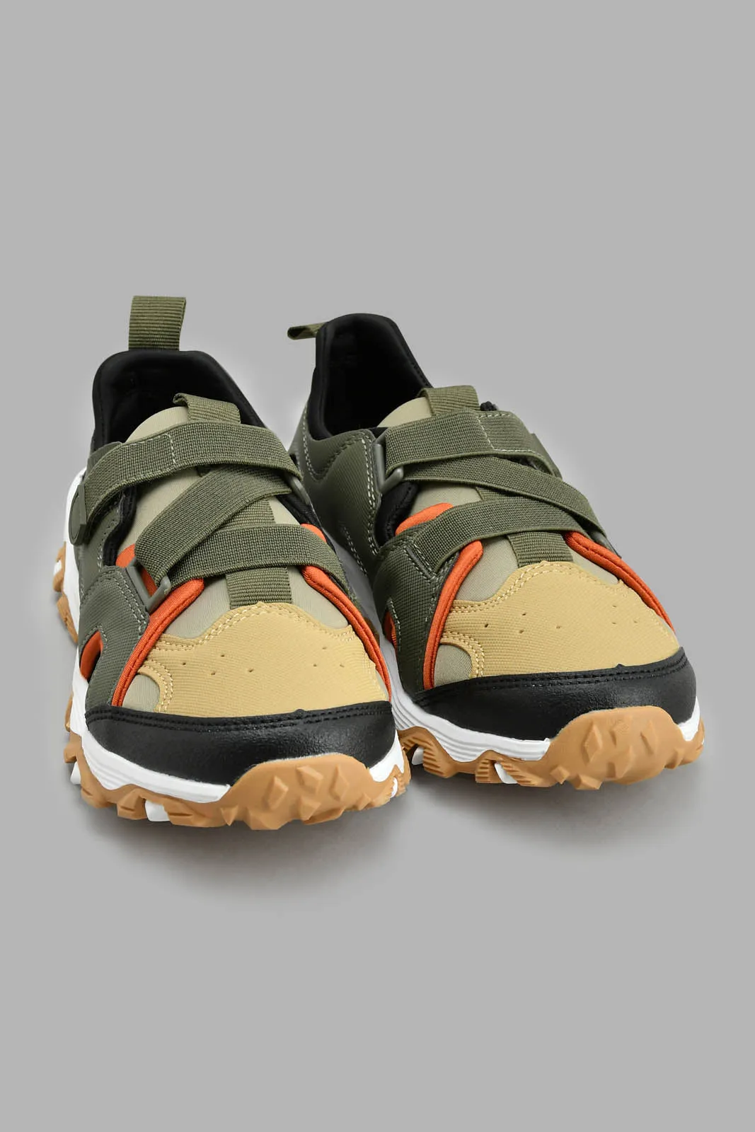 Olive Colour Block Sneaker