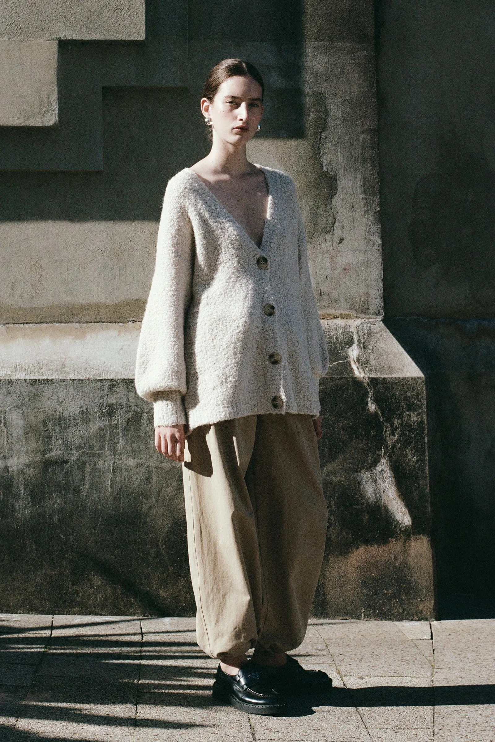 Parachute Pants Ecru Olive