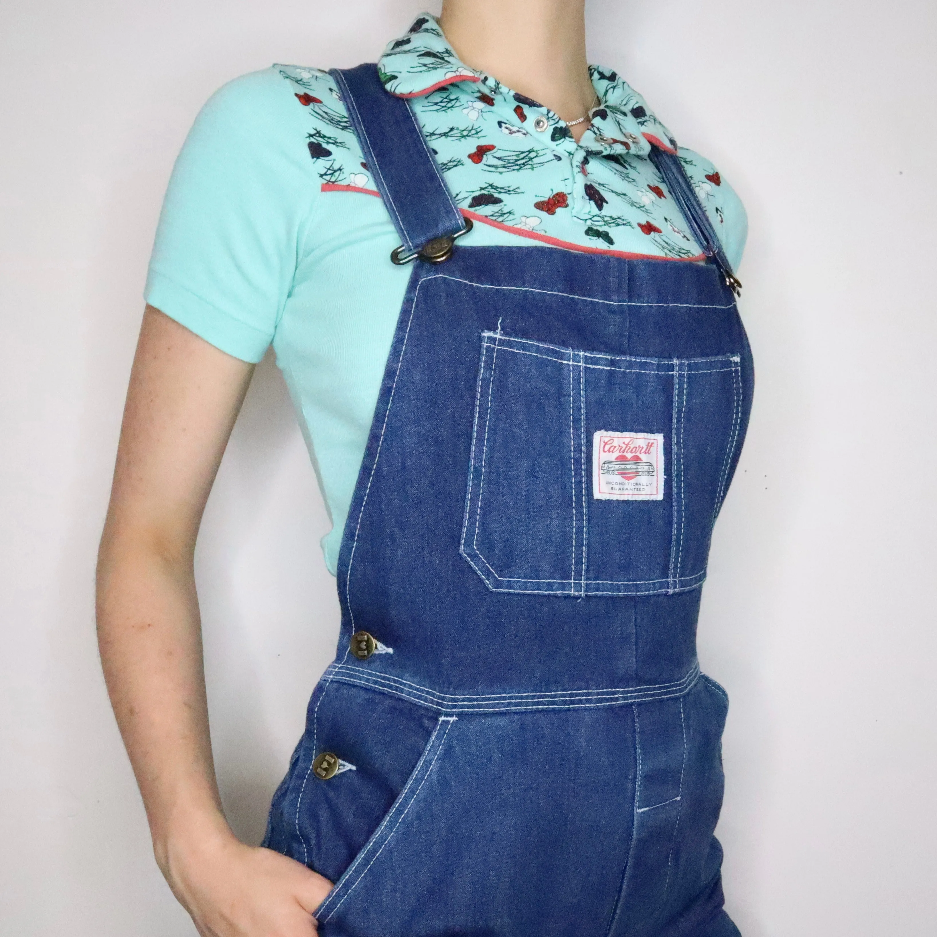 Rare Carhartt Denim Overalls (S-M)