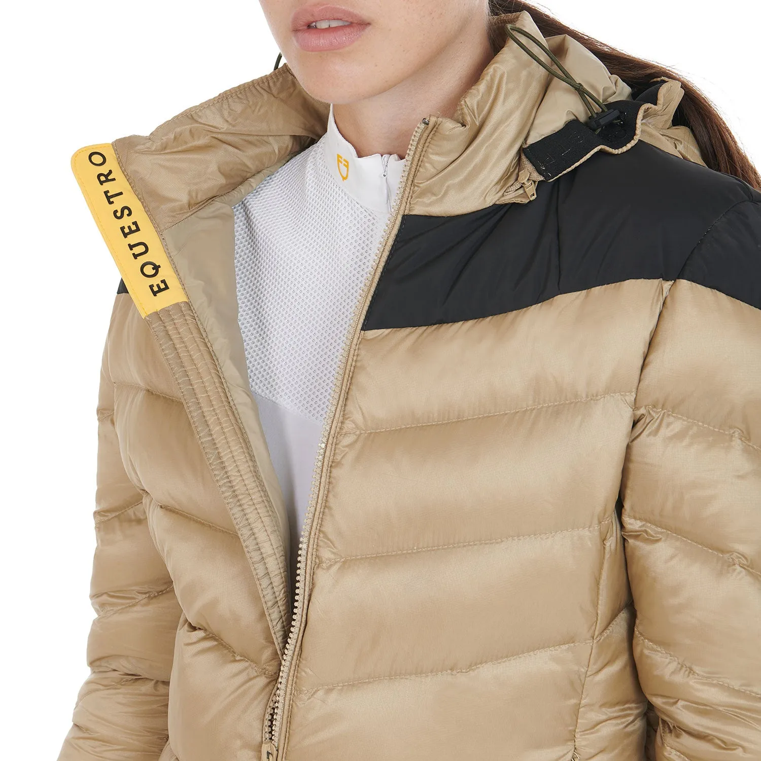 WOMEN'S SLIM FIT DOWN JACKET WITH REMOVABLE HOOD